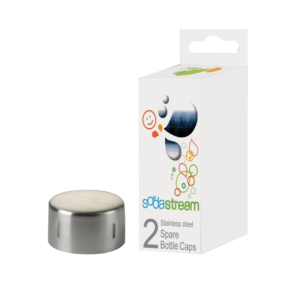 SodaStream Bouchons de Bouteille, Lot de 2, Métal