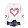 thumbnail image 2 of Taylonsss Chandail à Capuchon Ample Imprimé à Col Rond pour Femmes, Manches Longues, Chandail Décontracté et Tendance pour Usage Quotidien, Saisons d'Hiver et de Printemps, 2 of 5