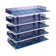 thumbnail image 3 of Ruiboury 1/32 Diorama Car Parking Lot Display Model Home Layout Garage Case Car Decor Blue 5 layers, 3 of 6
