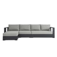 thumbnail image 4 of Modway Tahoe 3-Piece Outdoor Patio Furniture Sectional, Gray, 4 of 9