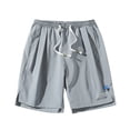 thumbnail image 2 of cllios Swim Trunks Men Summer Quick Dry Elastic Waist Beach Shorts Plus Size Drawstring Board Shorts Pocket Tropical Print Swimwear, 2 of 4