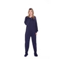 thumbnail image 2 of Big Feet Pyjama à Pieds pour Adulte en Tricot Jersey de Coton Bleu Marine, Dormeur, 2 of 2