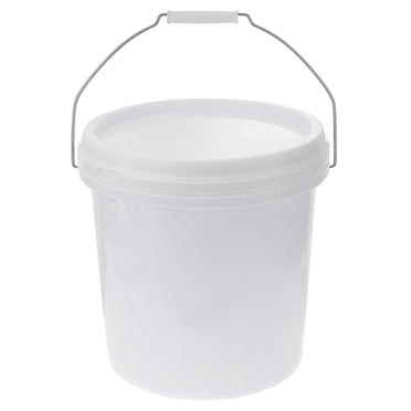 MasteelfCA All Purpose Pail Plastic Bucket with Lid and Handle for Outdoor Purpose Industrial Use 5L