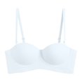 thumbnail image 1 of RKSTN Bras for Women Traceless Comfortable No Steel Ring Removable shoulder strap Convertible Bras Solid Color Breathable Gathering Push up Strapless Bras, 1 of 4