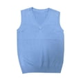 thumbnail image 1 of Erwazi Sweater Vests for Women Sleeveless V-Neck Pullover Knitted Tops Solid Color Basic Tank Sweaters, 1 of 3