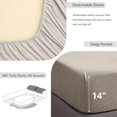 thumbnail image 2 of Simple&Opulence Drap-Housse 100 % Lin Lit Simple (1 Pi, 2 of 8