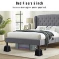 thumbnail image 3 of Bed Risers Bed Lifts 8Pcs Bed Risers Furniture Riser Lifts Bed Lifts For Beds Day Beds Sofa Table Couch, 3 of 8