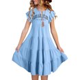 thumbnail image 1 of Robe Fille Préado Robe Florale pour Filles Robe d'Anniversaire Robe de Princesse Vêtements pour Filles 10-11 Ans, 1 of 6