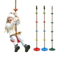 thumbnail image 1 of EQWLJWE Outdoor ToysClimbing Rope with and Disc Tree Seat Set Kids Outdoor Set, 1 of 6