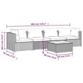 thumbnail image 4 of vidaXL 5 Piece Garden Lounge Set with Cushions Poly Rattan Black, 4 of 5