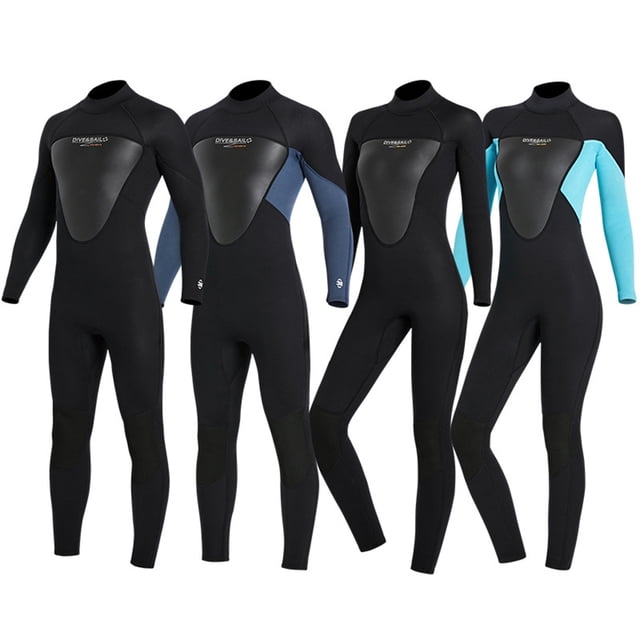 Combinaison de Plongée Haute Efficacité Anti-Froid Maillots de Bain Confortables Écran Solaire Puissant Réduire la Résistance à l'Eau Combinaison Classique Col Rond Homme Noir m