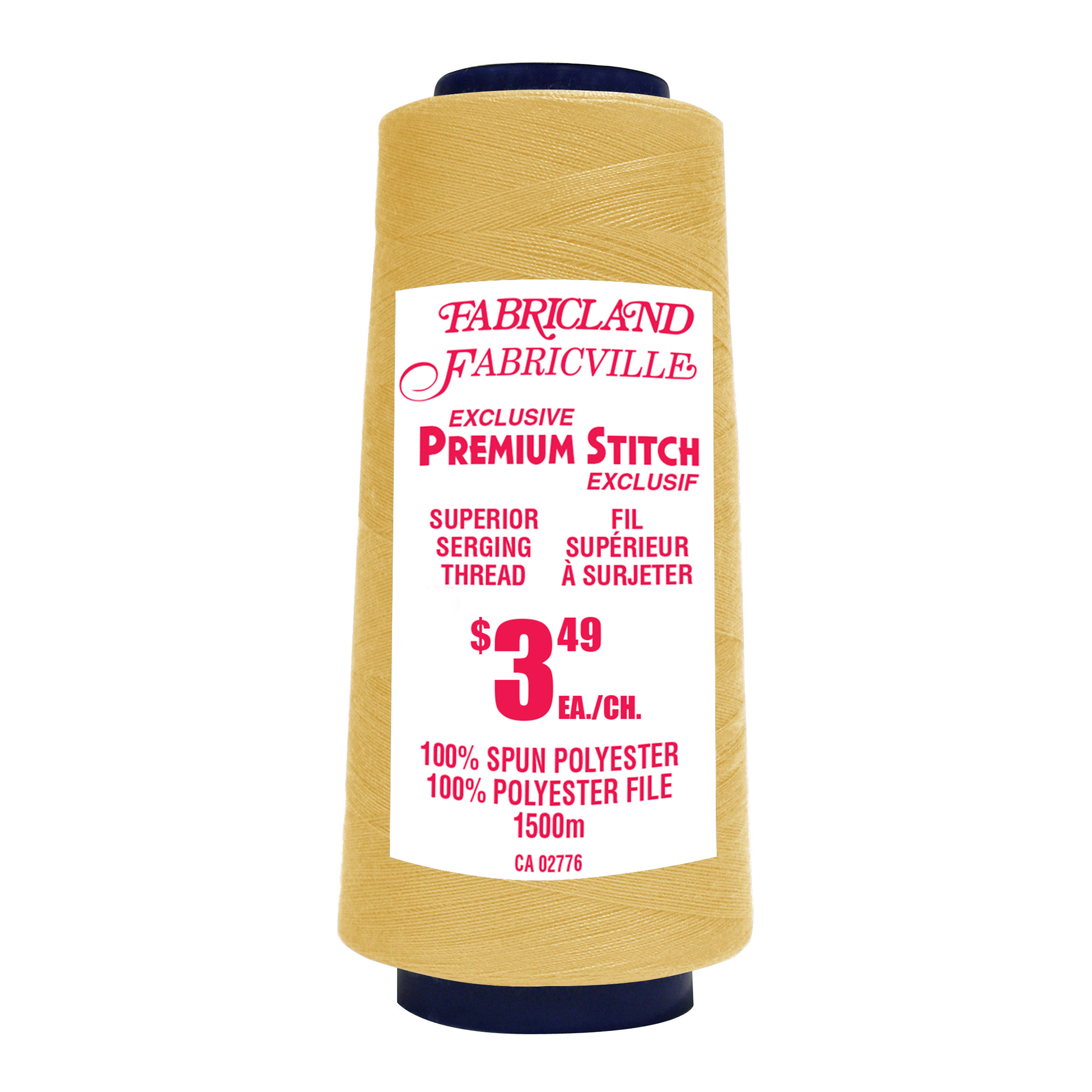 Unique Creativ - sewing thread - or - 100 % polyester - 40 wt - 2 unités