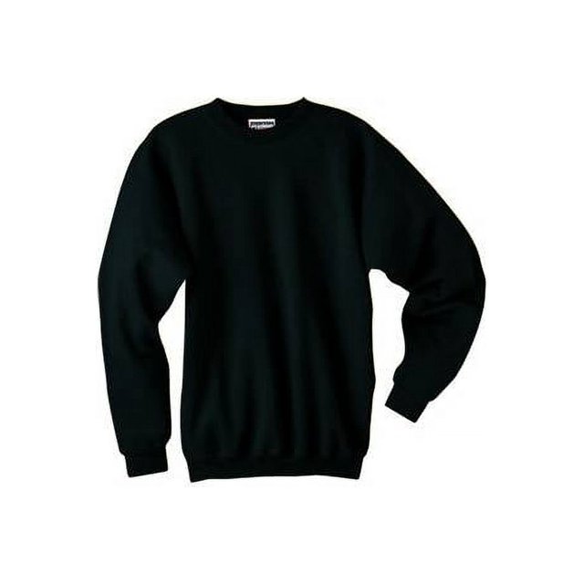 Hanes Molleton de Coton Ultime 10 oz, Col Ras du Cou, Noir, m
