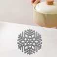 thumbnail image 4 of Cagogo under $5 Snowflake Placemats, Snowflake Dining Table Mats Heat Insulating Mats, Geometric Snowflake Pattern Bowl Mats, Kitchen Hollow Out Saucer Placemats, 4 of 6