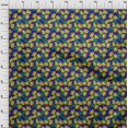 thumbnail image 4 of oneOone Velvet Mustard Yellow Fabric Floral Craft Projects Decor Fabric Printed By The Yard 58 Inch Wide, 4 of 4