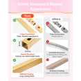 thumbnail image 3 of VEVOR Arch Backdrop Stand, Set of 3, 6/5/4 ft, Stable Structure, Easy Assembly, Gold Metal Arch Backdrop Stand with Cover, for Wedding, Birthday Party, Graduation, Celebration, and Ceremony Decoration, 3 of 9