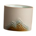 thumbnail image 3 of Lipstore 3xCeramic Cup Abstract Pattern Yerba Mate Teacup for Cappuccino Espresso Juice white, 3 of 8