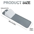 thumbnail image 3 of Knife Drawer Organizer Tray 5-Slot Non-Slip Kitchen Knife Holder with Rubber Mat Compact White Storage Rack, 3 of 7