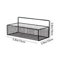 thumbnail image 3 of Ratfeit Wall Basket, Hanging Basket, Wire Basket, Wall Storage, Wall Organizer, Wire Baskets for Organizing, Mesh Structure, Sundries Basket, Kitchen Accessories, Hanging Kitchen Baskets, Black, 3 of 7
