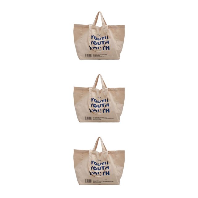 Thinsony Large Capacity And Fashionable Style Sturdy Canvas Shoulder Bag Female Shoulder Bag Shoulder Bags white 3Set