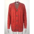 thumbnail image 1 of Cardigan en Tricot à Manches Longues pour Femmes avec Bouton Ouvert sur le devant, 1 of 3