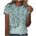 thumbnail image 2 of Soki T-shirt Graphique Imprimé à Manches Courtes à Col Rond pour Femmes, 2 of 4