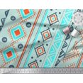 thumbnail image 2 of Soimoi Velvet Fabric Aztec Geometric Fabric Prints by Yard 58 Inch Wide, 2 of 3