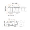 thumbnail image 2 of Unique Bargains 6Pack Chain Master Connector Link Roller 8mm Pitch Stainless Steel for 05B Chain, 2 of 6