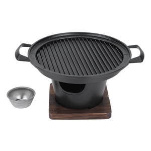 Fyearfly Korean BBQ Grill Charcoal Stove, Portable Charcoal Grill Smokeless Indoor Grill Tabletop Grill Mini Charcoal Grill Korean Barbecue Grill Stove for Indoor Outdoor Camping Picnic