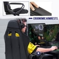 thumbnail image 2 of BestOffice Ergonomic High-Back Gaming Chair, Executive Swivel Racing Office Chair with Lumbar Support, PU Leather, White, 2 of 7