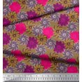 thumbnail image 3 of Soimoi Rayon Fabric Flower Artistic Printed Fabric 1 Yard 56 Inch Wide, 3 of 3
