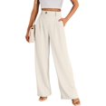 thumbnail image 1 of LYMAYTER Pantalon Grand Taille Haute pour Femmes Pantalon Décontracté Extensible Respirant Formel, 1 of 8
