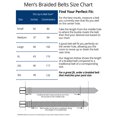 thumbnail image 3 of CTM®  Elastic Braided Belt with Covered Buckle (Pack of 2) (Men's), 3 of 3