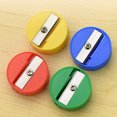 thumbnail image 1 of MERRYHAPY 140Pcs Assorted Color Plastic Round Pencil Sharpener for Office Use Students Back to School, 1 of 5