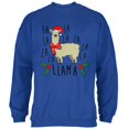 thumbnail image 1 of Christmas Fa La Llama Mens Sweatshirt, 1 of 1