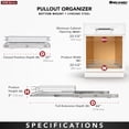 thumbnail image 4 of Rev-A-Shelf Kitchen Cabinet Pull Out Shelf Organizer, 24 x 22 In, 5WB1-2422CR-1, 4 of 10