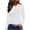 White, variant on SROBPTY Womens Long Sleeve Shirts, Women's Spring V-neck Solid Color Long Sleeve Sunscreen Casual Top T-shirt White, XL