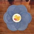 thumbnail image 4 of TIELUTT 2 Pcs Napperons Ronds Tressés 12 Pouces Tapis de Table pour Tables à Manger Lavables Résistants à la Chaleur pour Fête BBQ et Centre de Table Rond Napperons Napperon de Salle à Manger Tapis de Souper Napperon de Table Circulaire Noël, 4 of 5