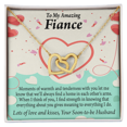 thumbnail image 2 of À Ma Fiancée Beaucoup de Love et de Baisers Collier Inséparable, 2 of 7
