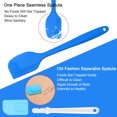 thumbnail image 3 of Unique Bargains 4 Pcs Kitchen Cooking Silicone Spatula Set Heat Resistant Turner Scraper Baking Utensils Orange Blue Purple Green, 3 of 7