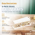 thumbnail image 2 of Farm Innovators 3400 Plateau de Remplacement Rail de Caille pour 120 Œufs (6 Pack), 2 of 10