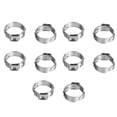 thumbnail image 1 of 10 Pcs PEX Stainless Steel Clamp Ring Crimp Fittings Single Ear Clamp Hose Clamps, 1 of 7