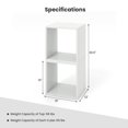 thumbnail image 2 of Gymax Organisateur de Rangement en Cubes, Ensemble de 4, Armoire à Treillis Combinée, Bibliothèque Ouverte Empilable, 2 of 10