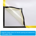thumbnail image 3 of Unique Bargains 8"x12" Magnetic Display Frame A4 Adhesive Magnetic Sign Holder Yellow 5 Pack, 3 of 6