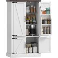 thumbnail image 1 of HOMCOM Armoire de Garde-Manger, Armoire de Rangement de Cuisine avec 6 Supports de Porte, Blanc, 1 of 10