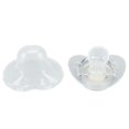 thumbnail image 1 of With Silicone Baby Pacifier Silver A-Z Letters Safe BPA Free One Piece Seamless Pacifier with Lid for Infant 6-18 Months, 1 of 7
