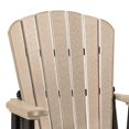 thumbnail image 5 of Pemberly Row Resin Fan Back Balcony Glider in Weatherwood/Black, 5 of 5