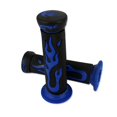 thumbnail image 2 of 7/8\" 22mm Rubber Flame Handle Grips Flame Soft Motorcycle Handlebar Hand, 2 of 6