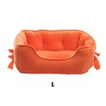 thumbnail image 2 of Maytalsory Snuggle Up With Furry Friend Soft Dog Bed With Raised Rim Two Size For Choice Dog Kennel Pet Bed orange L 1Set, 2 of 6