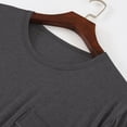 thumbnail image 4 of asjyhkr Chemises de Pyjama pour Hommes Manches Courtes Col Ras du Cou Extensibles Légères Douces T-Shirts Hauts d'Été en Modal, 4 of 8